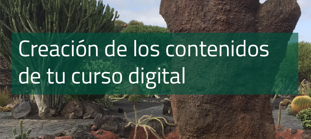 Portada del mini-curso sobre creación de contenidos en tu curso digital.